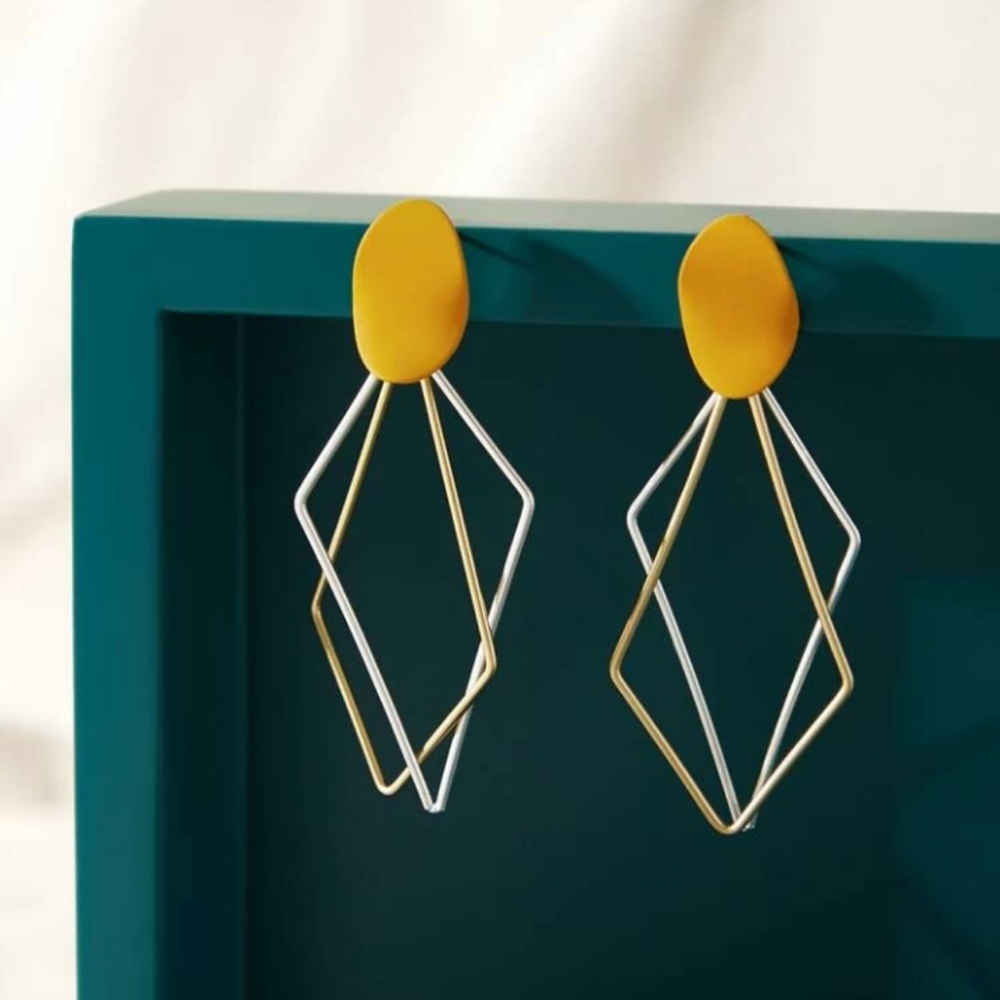 Hollow Geometric Dainty Earrings
